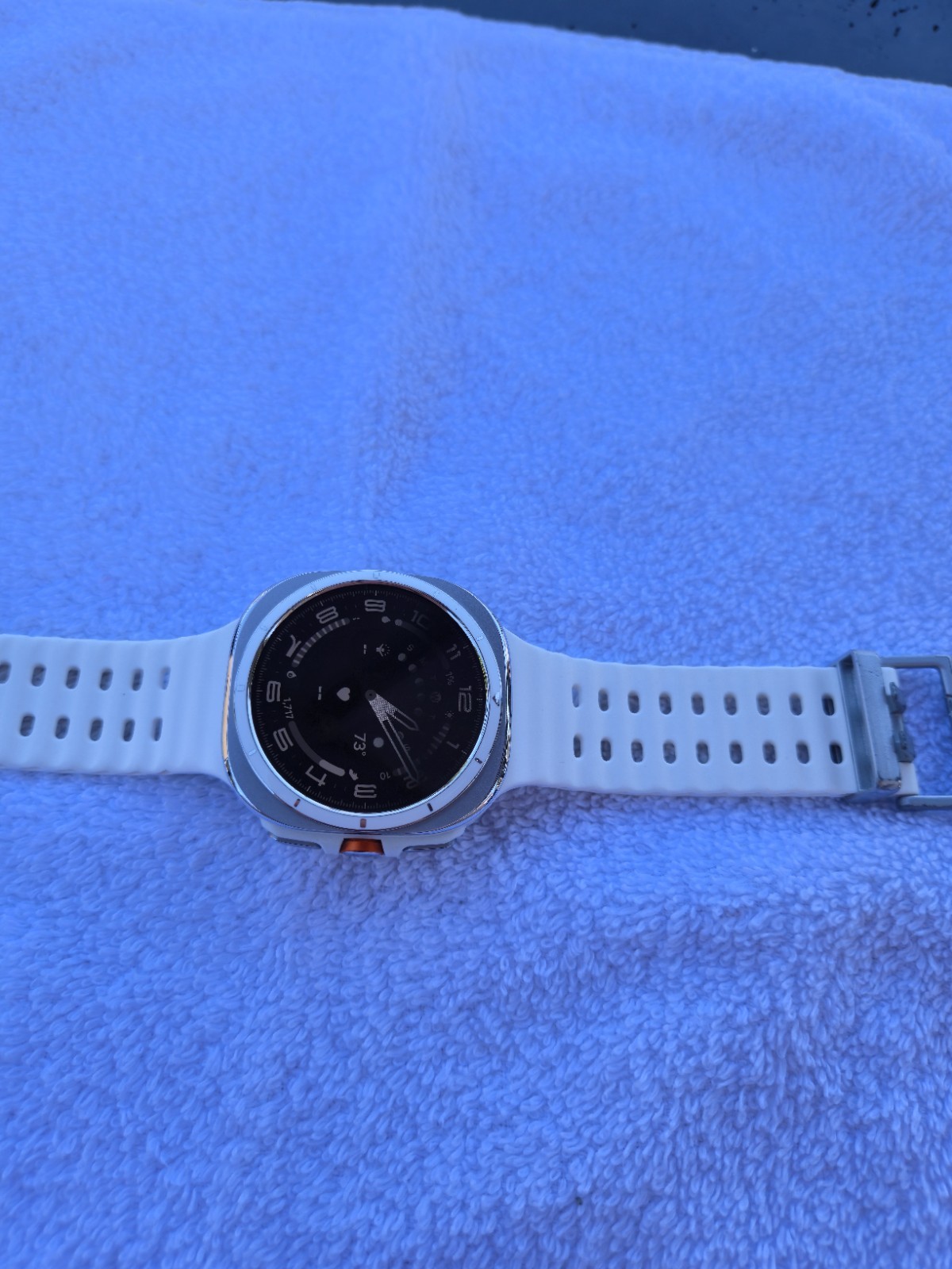 SAMSUNG Galaxy Watch Ultra 2SGD LTE AI GPS Smartwatch 2024 Titanium White Used