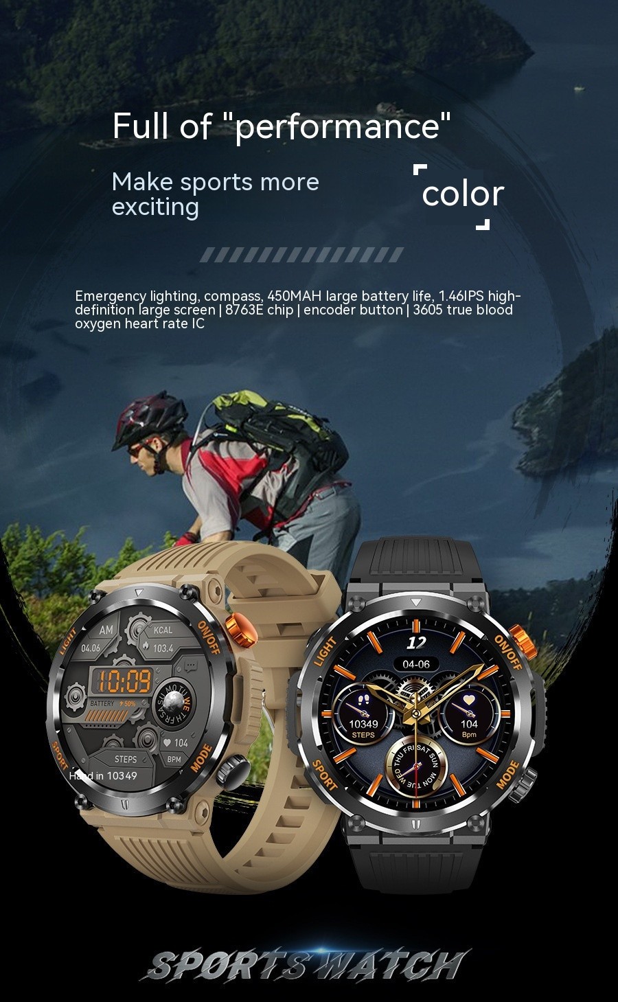 Smart Watch For Men & Women Bluetooth Call Heart Rate Blood Oxygen IP67