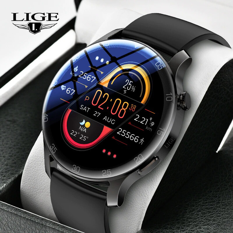 LIGE Unisex Smart Watch Waterproof Multi-Sports Weather Forecast For Android IOS