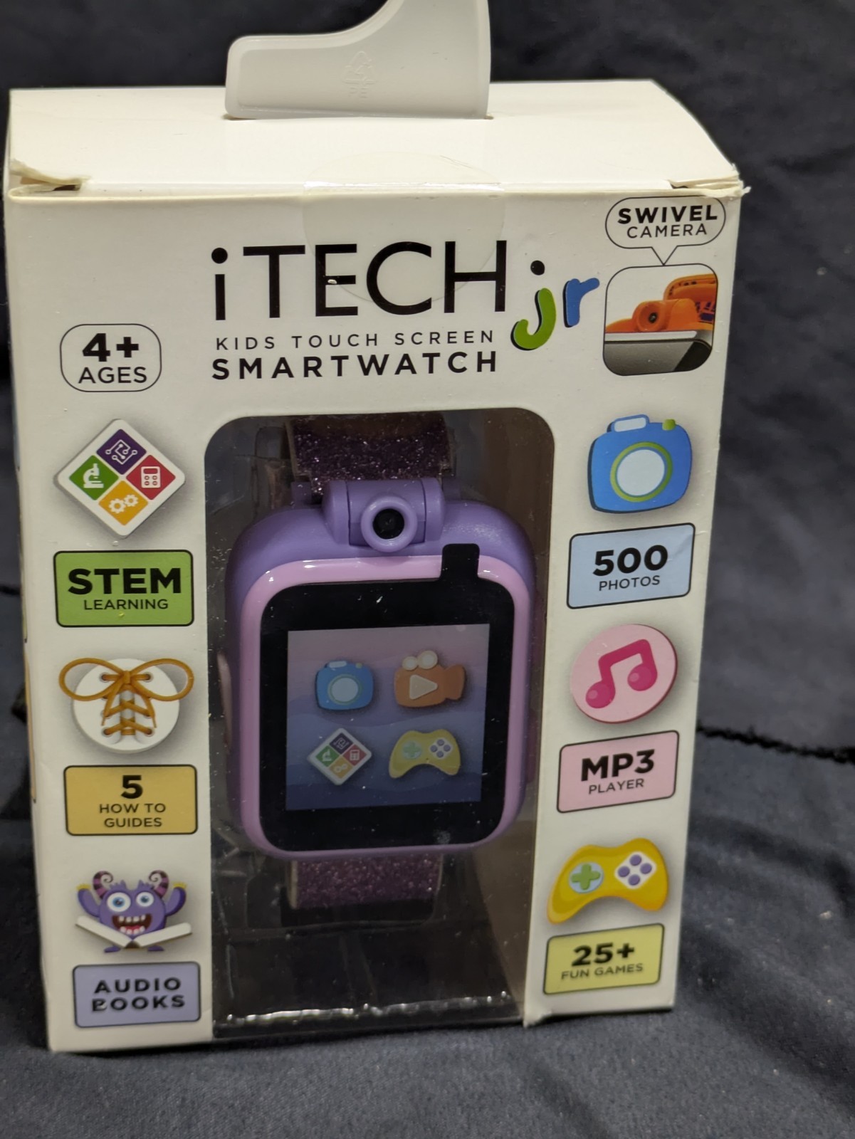 NEW – iTECH Jr. Kids Touch Screen Smartwatch – Purple Galaxy band