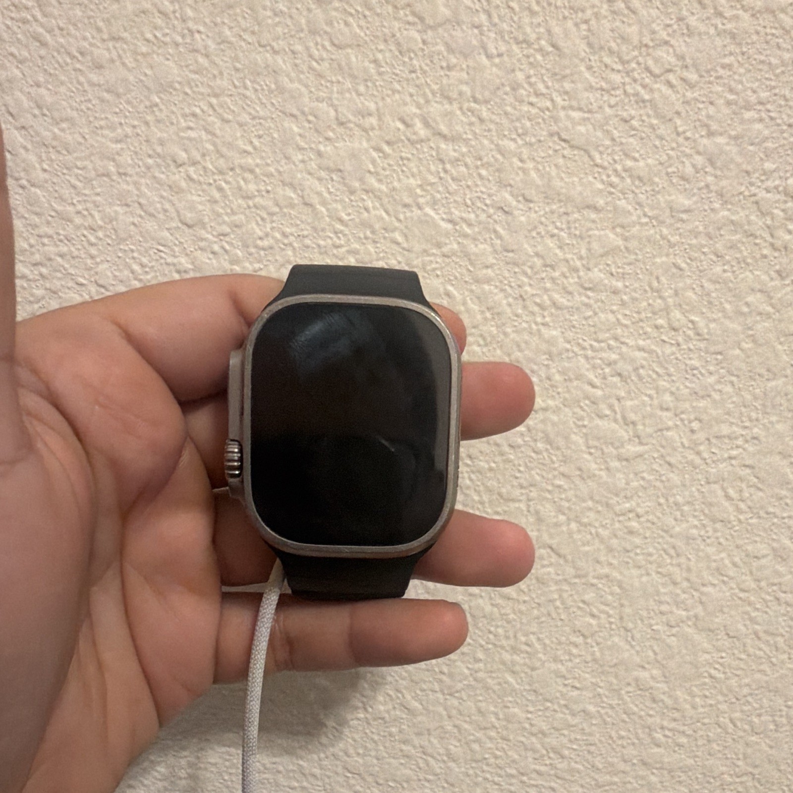 Factory Unlocked Apple Watch Ultra 49MM Natural Titanium Green Alpine Loop A2622
