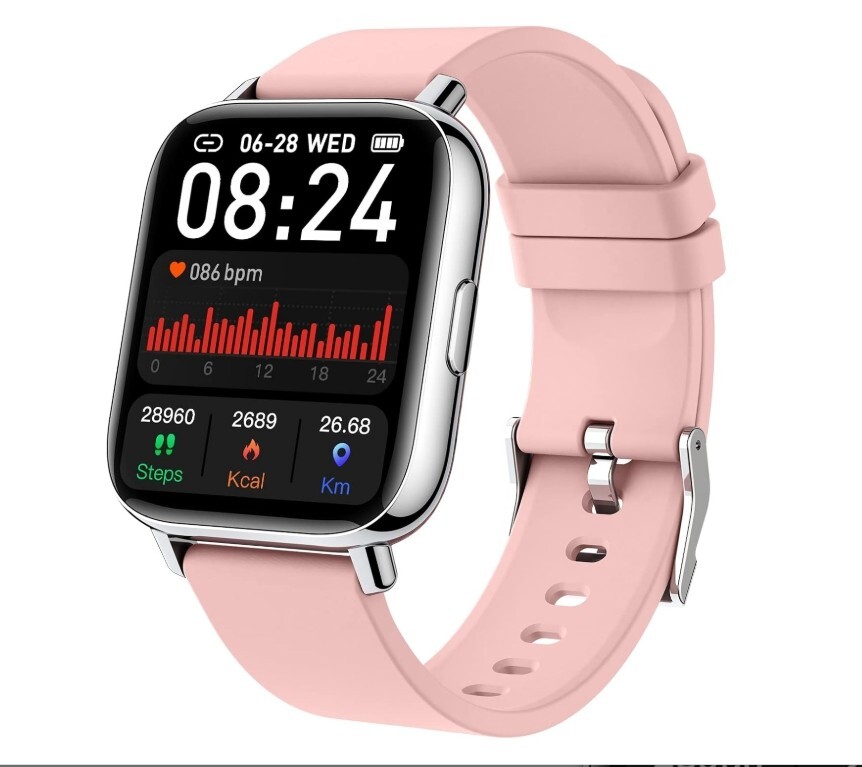 Smart Watch, 1.69″ LCD Touch,Heart Rate,Sleep Monitor,Step Counter,IP68 Waterpro