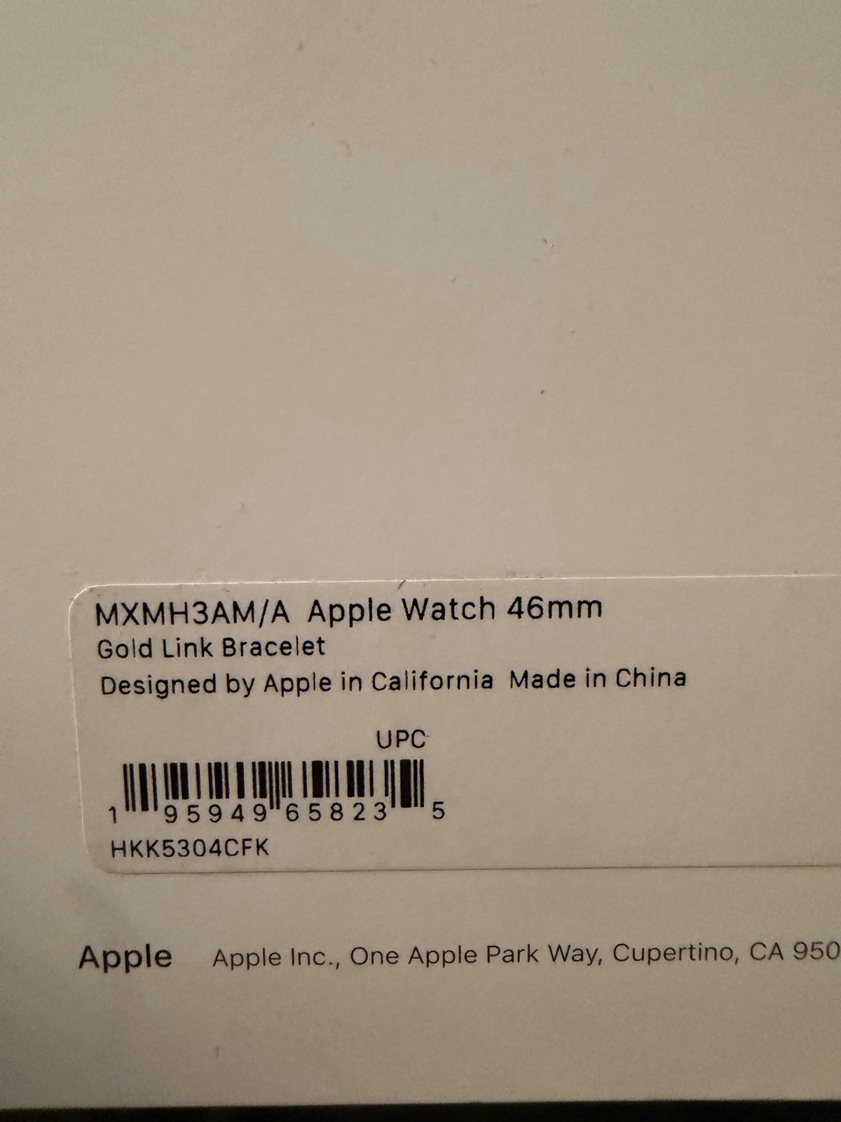 Original Apple Watch GOLD Link Bracelet Band Extension Link Set Of 4 Links 46MM