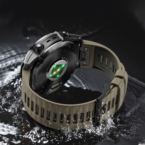 2 Pack Silicone Watch Bands Compatible with Garmin Fenix 8 Pro 47mm and Forerunn
