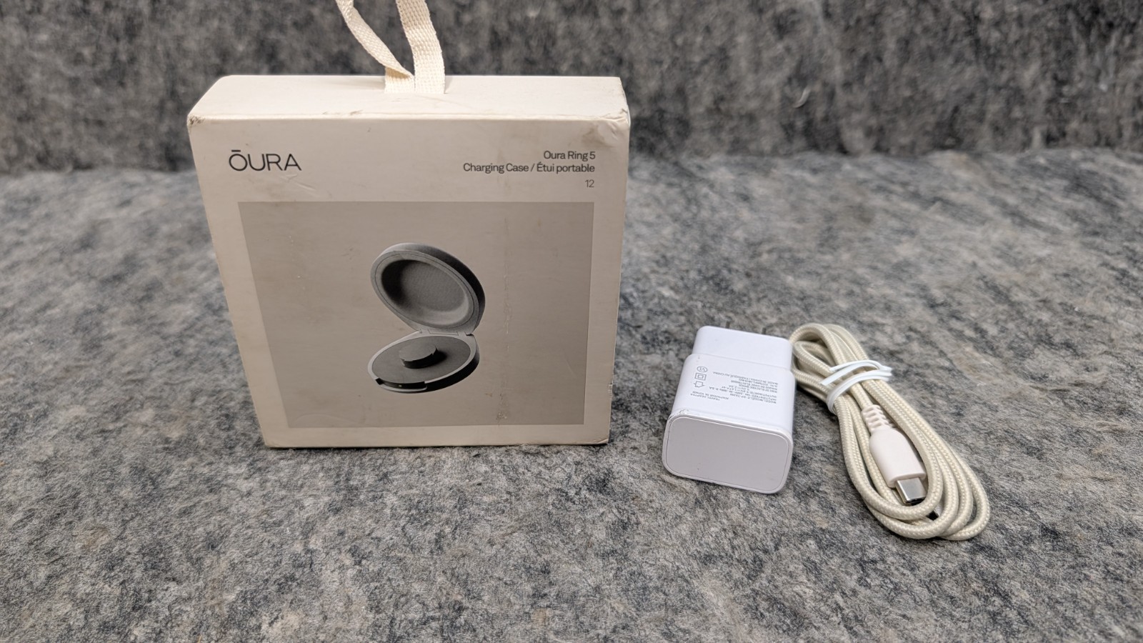 Oura Ring 5 Charging Case – Size 12 – Silver 🔥New🔥