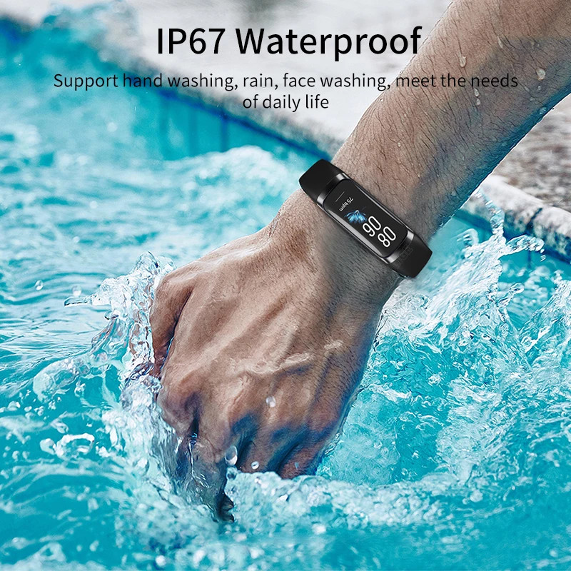 LIGE 1.1″ AMOLED Smart Watch, Heart Rate Monitor, Waterproof Fitness