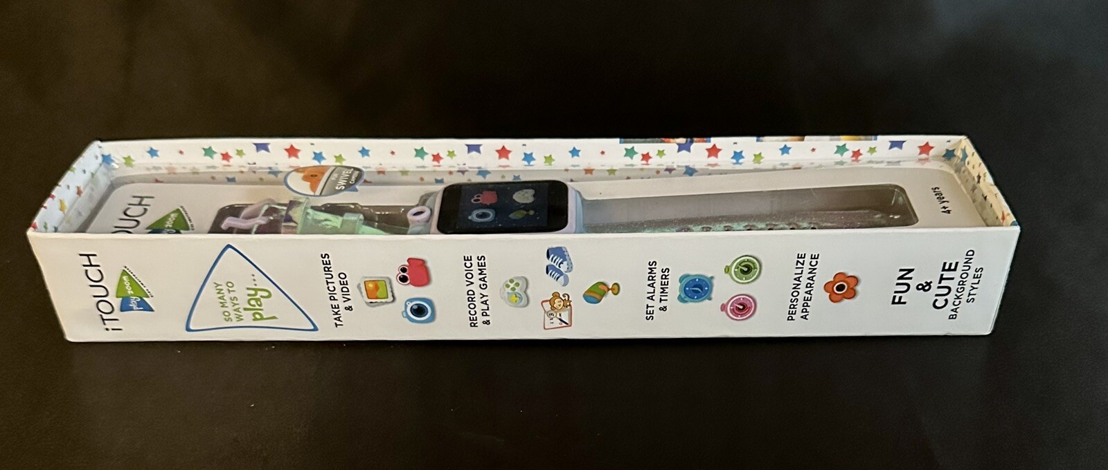 iTouch Playzoom Kids Smartwatch: Touchscreen, Swivel Camera-NIB-Iridescent Band