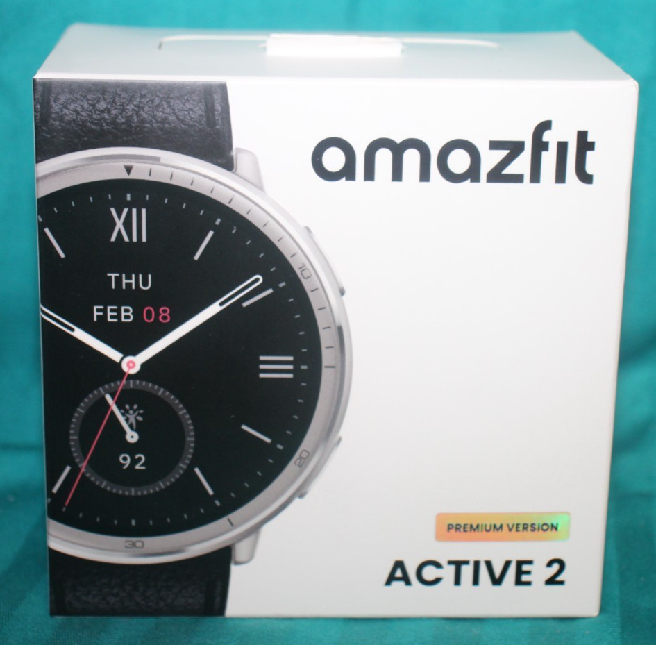 Amazfit Active 2 Premium Version 44mm Fitness Smart Watch Leather Band SEALED