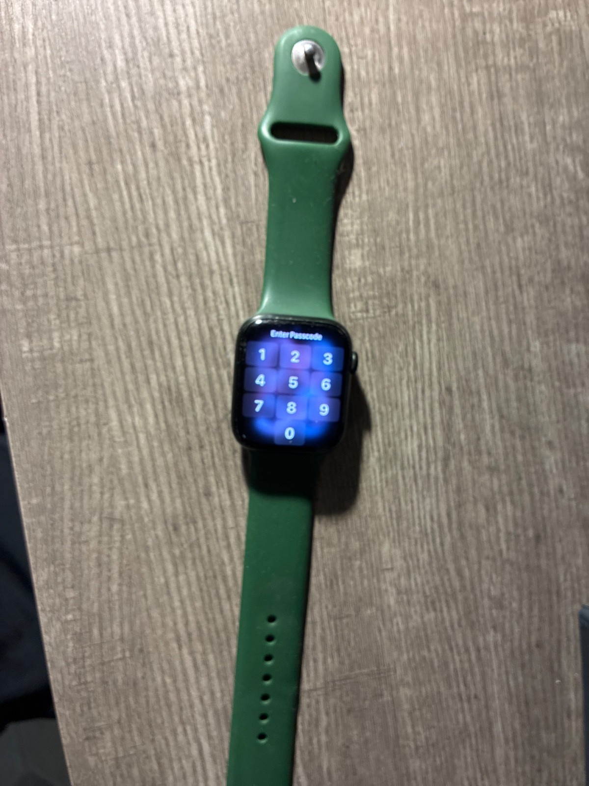 Apple MKH93LLA Series 7 41mm Aluminum Case with Green Fluoroelastomer Band…