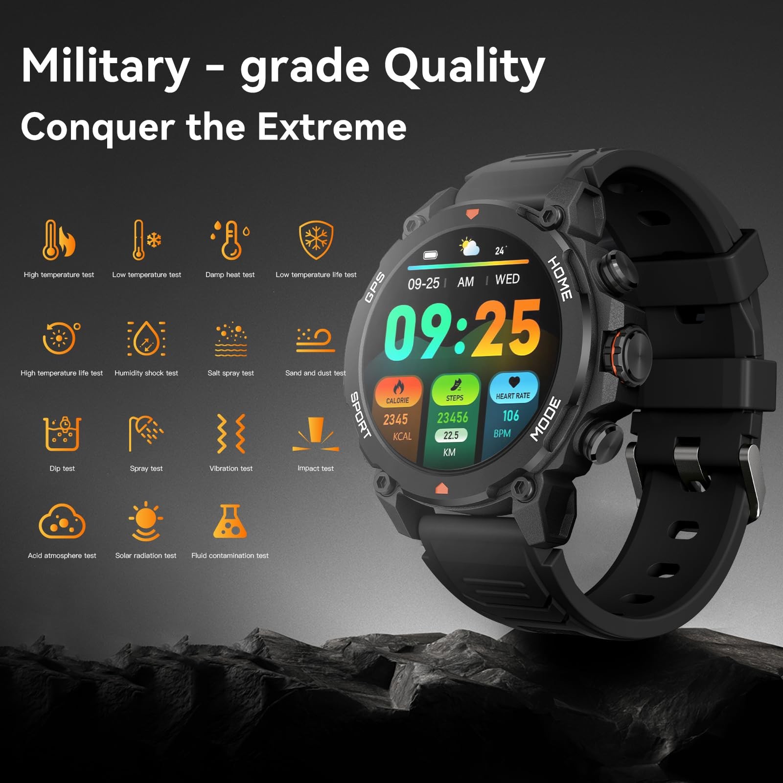 for Men Women with GPS Fitness Tracker 1.43 AMOLED Screen, 5ATM Waterproof, 4…