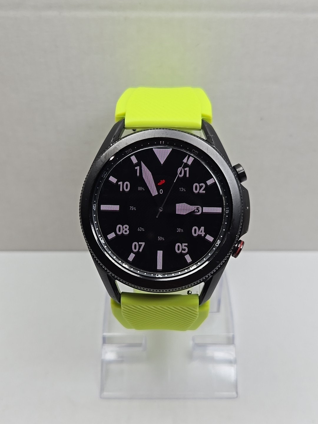 Samsung Galaxy Watch3 45mm LTE Mystic Black Smartwatch GPS Heart Rate Neon *READ