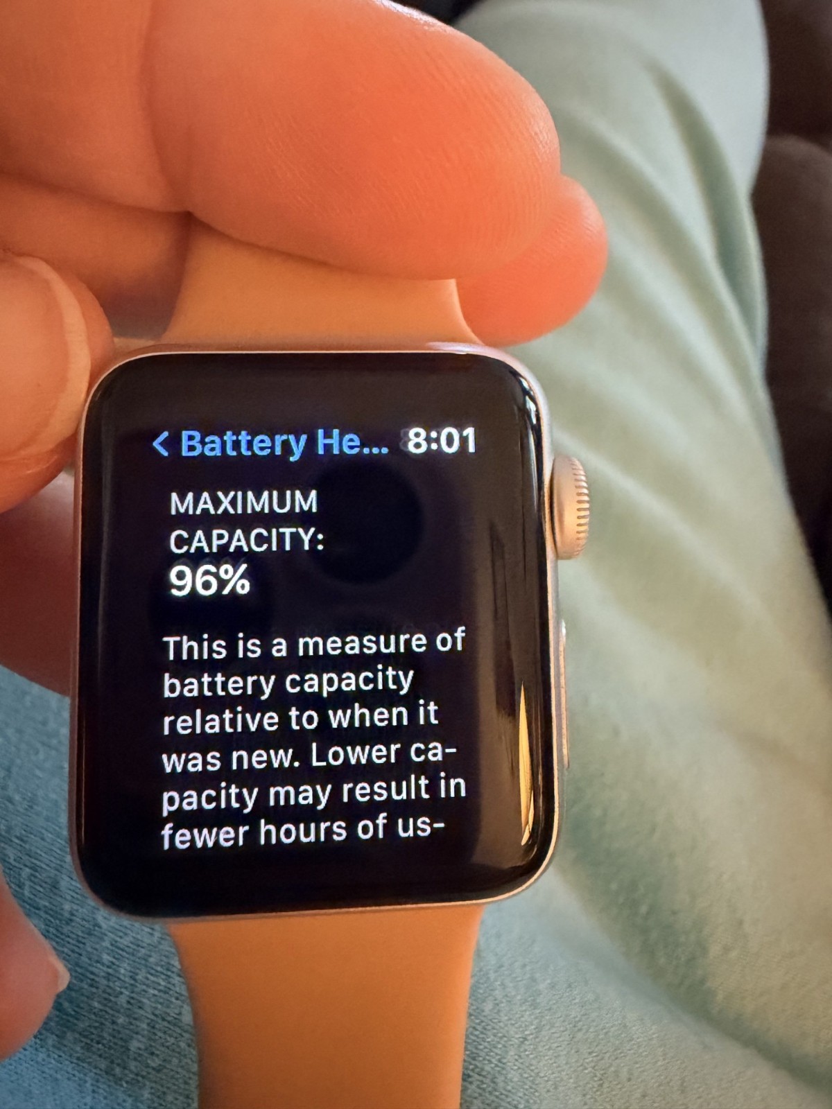 Apple Watch Series 3 38mm Gold Aluminium Case with Pink Sand Sport Band (GPS) –