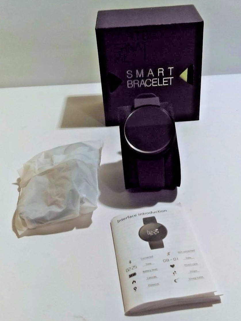 Smart Bracelet Smart Fitness Tracker Black (Display Model)