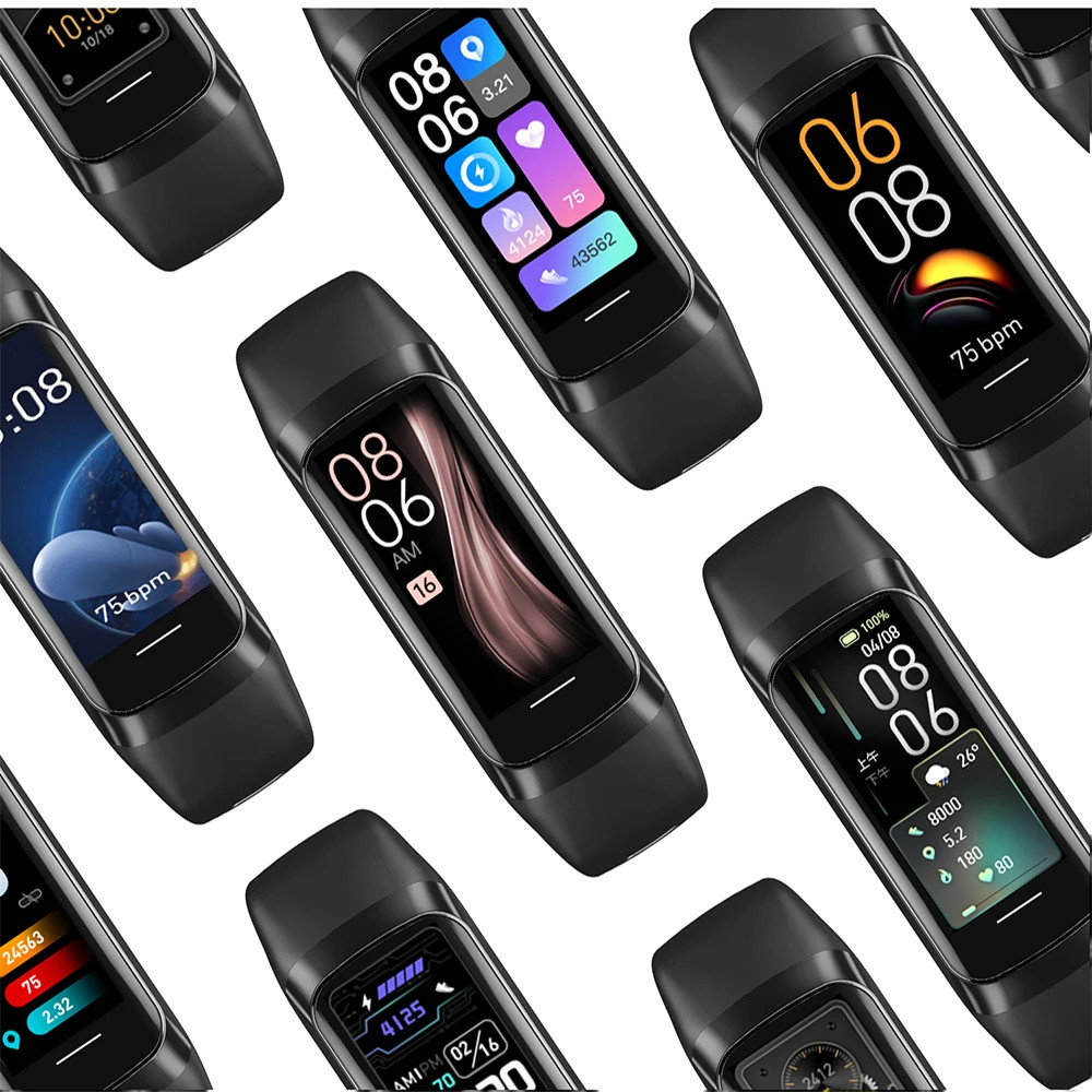 CRTORRS C60 AMOLED Smartwatch Body Temp Heart Rate 3ATM Waterproof Fitness Band