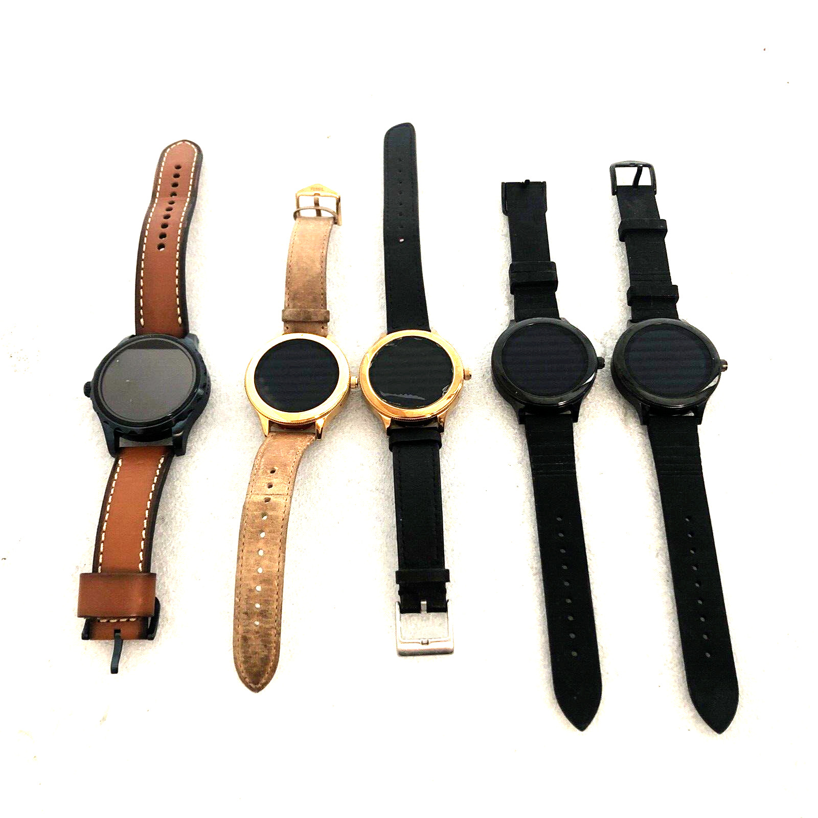 **AS IS** LOT OF 5X **AS / IS** GENUINE ORIGINAL Fossil Smartwatch / UNTESTED