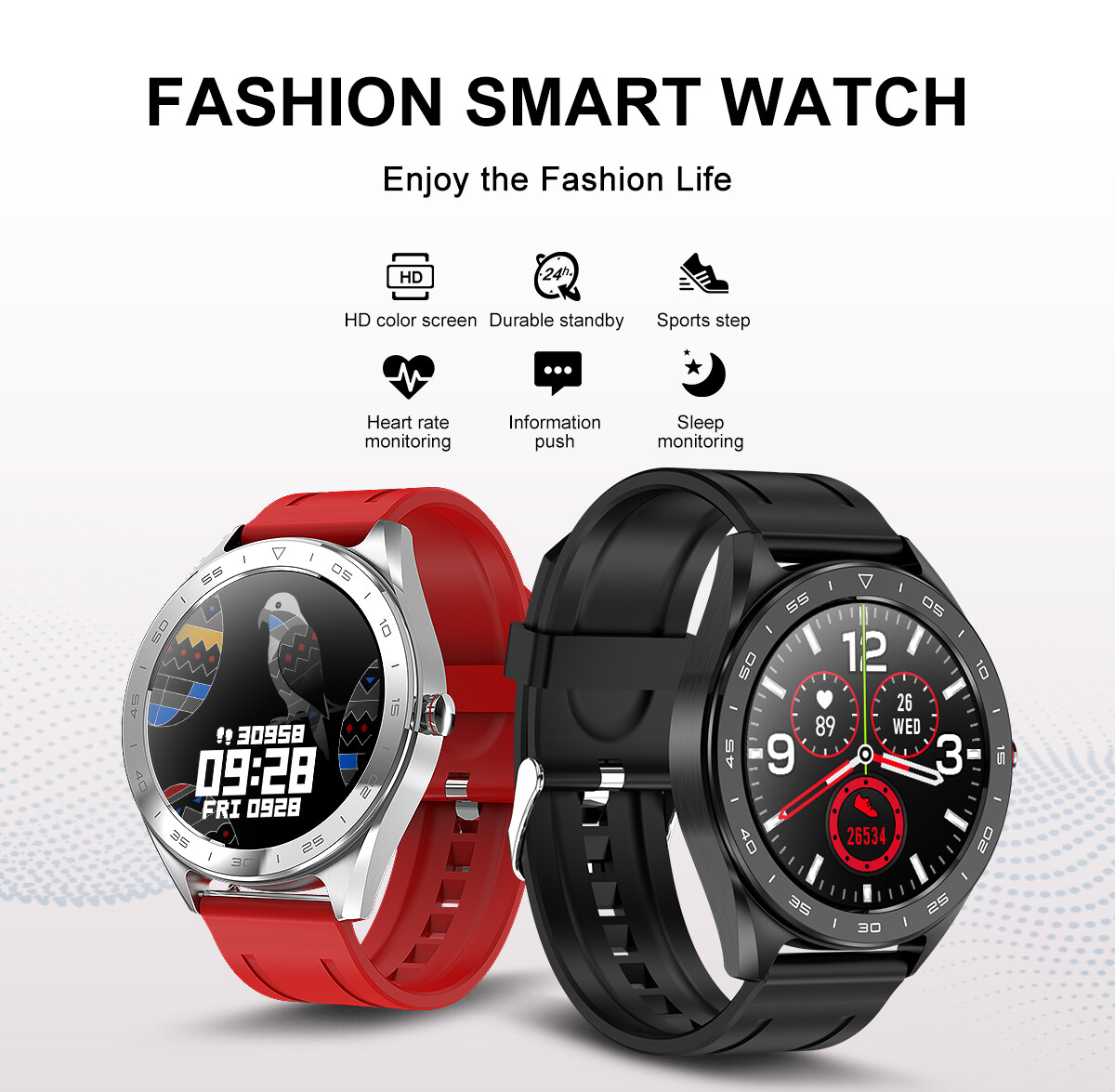 Universal Bluetooth Smart Watch Waterproof Sport Wrist Watch Color Touch Screen