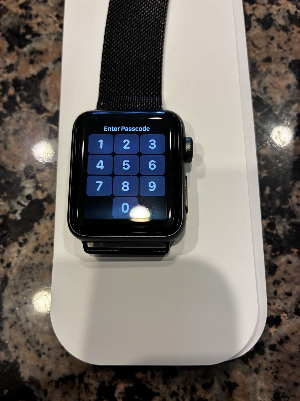 Apple Watch Series 3 38mm Space Gray Aluminum Case with Black Sport Band…