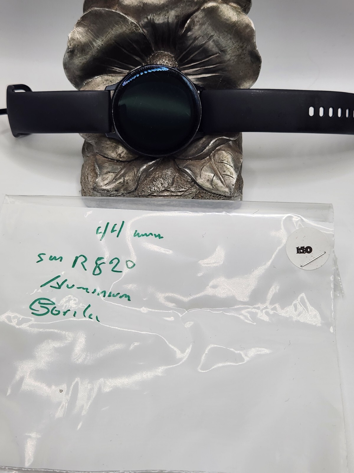 Samsung Galaxy Watch Active 2 SM-R820 44mm Aluminum Case,used, black band #150