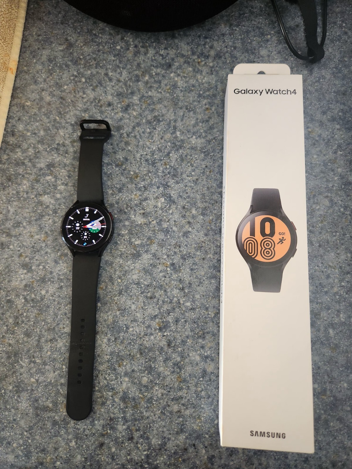 Samsung Galaxy Watch4 SM-R870 44mm Aluminum Case with Sport Band – Black…