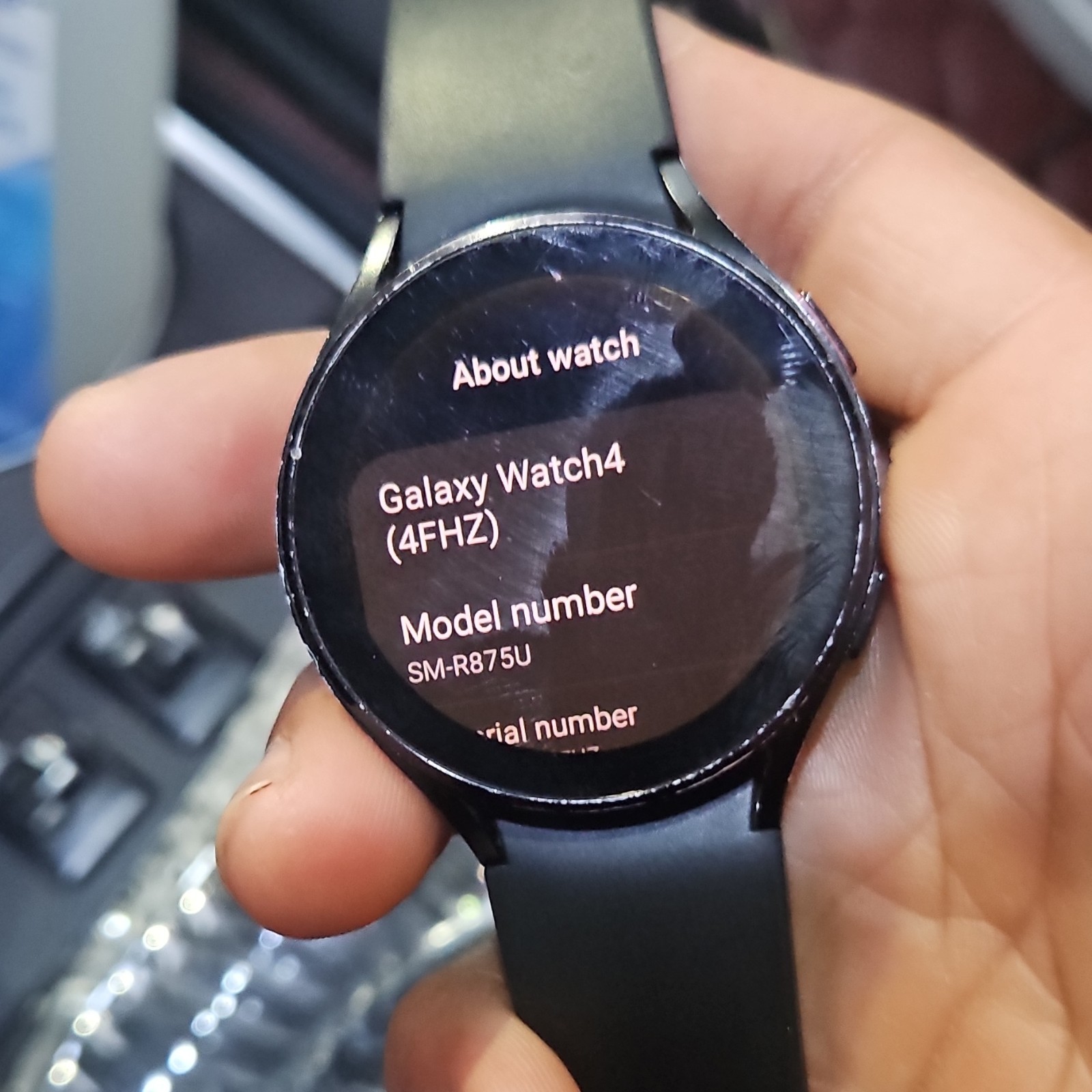 Samsung Galaxy Watch4 SM-R875U AMOLED Touch Water-Resistant Black Silicone Band