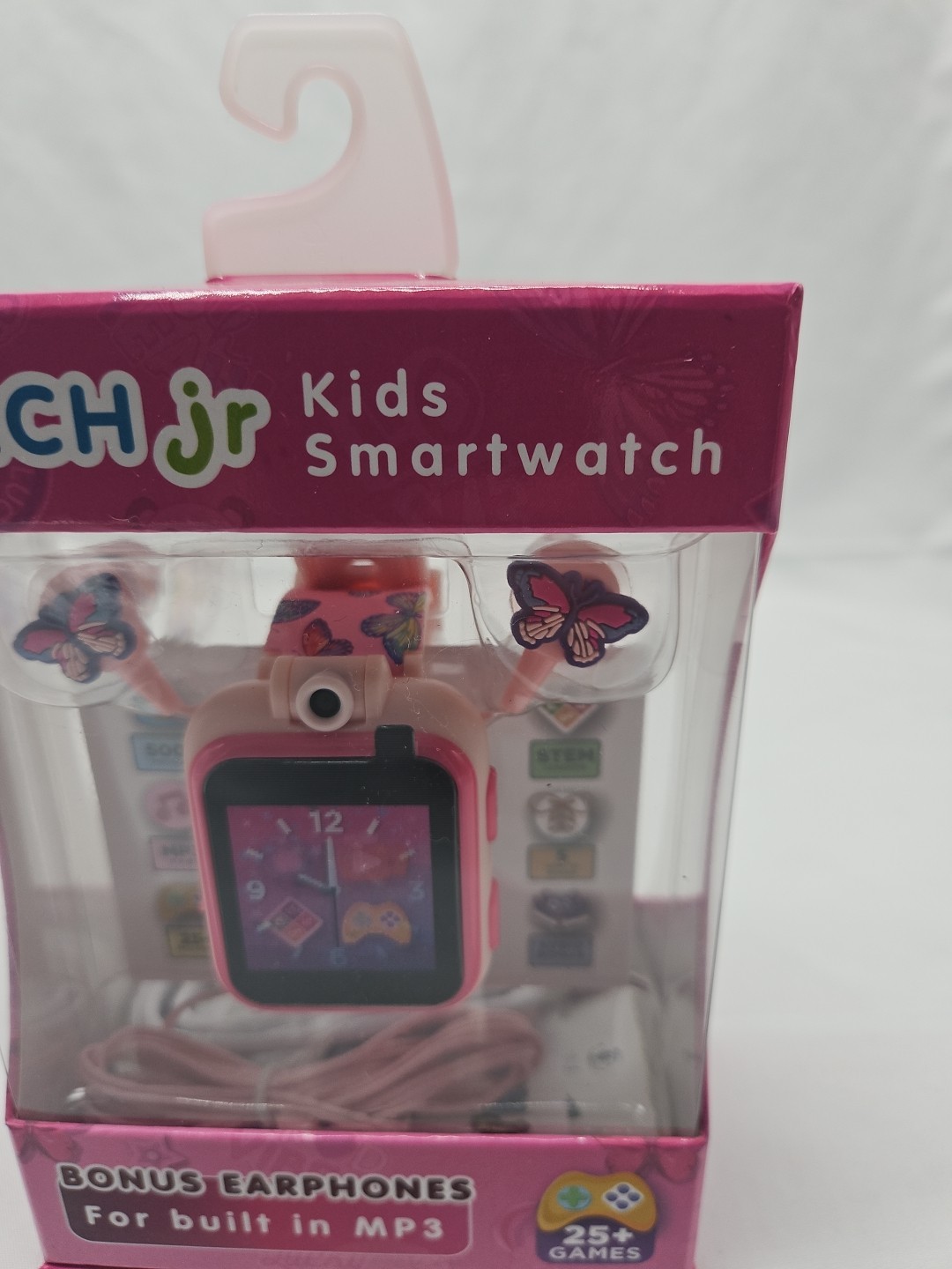 ITECH Jr. Kids Smartwatch Butterfly Band Earbuds W/MP3 Jack 25+ STEM Games
