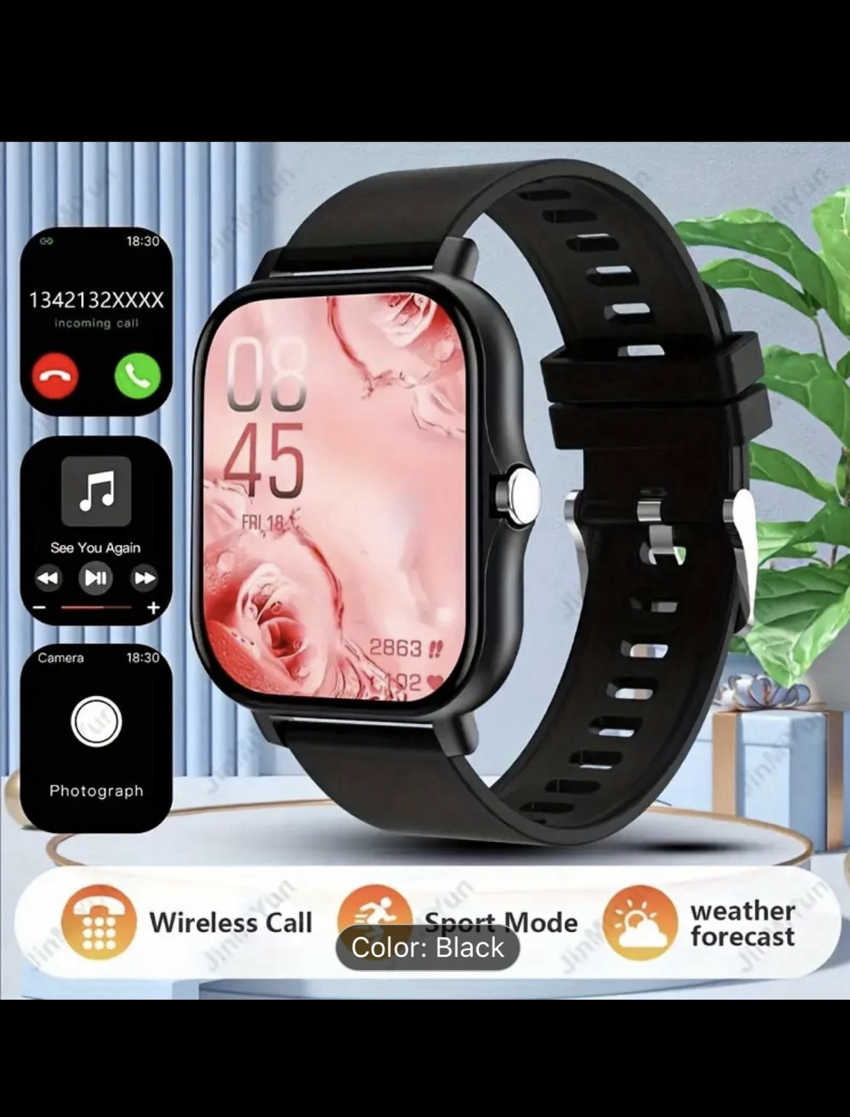 Smart Watch Connects With The Apple And Android Devices