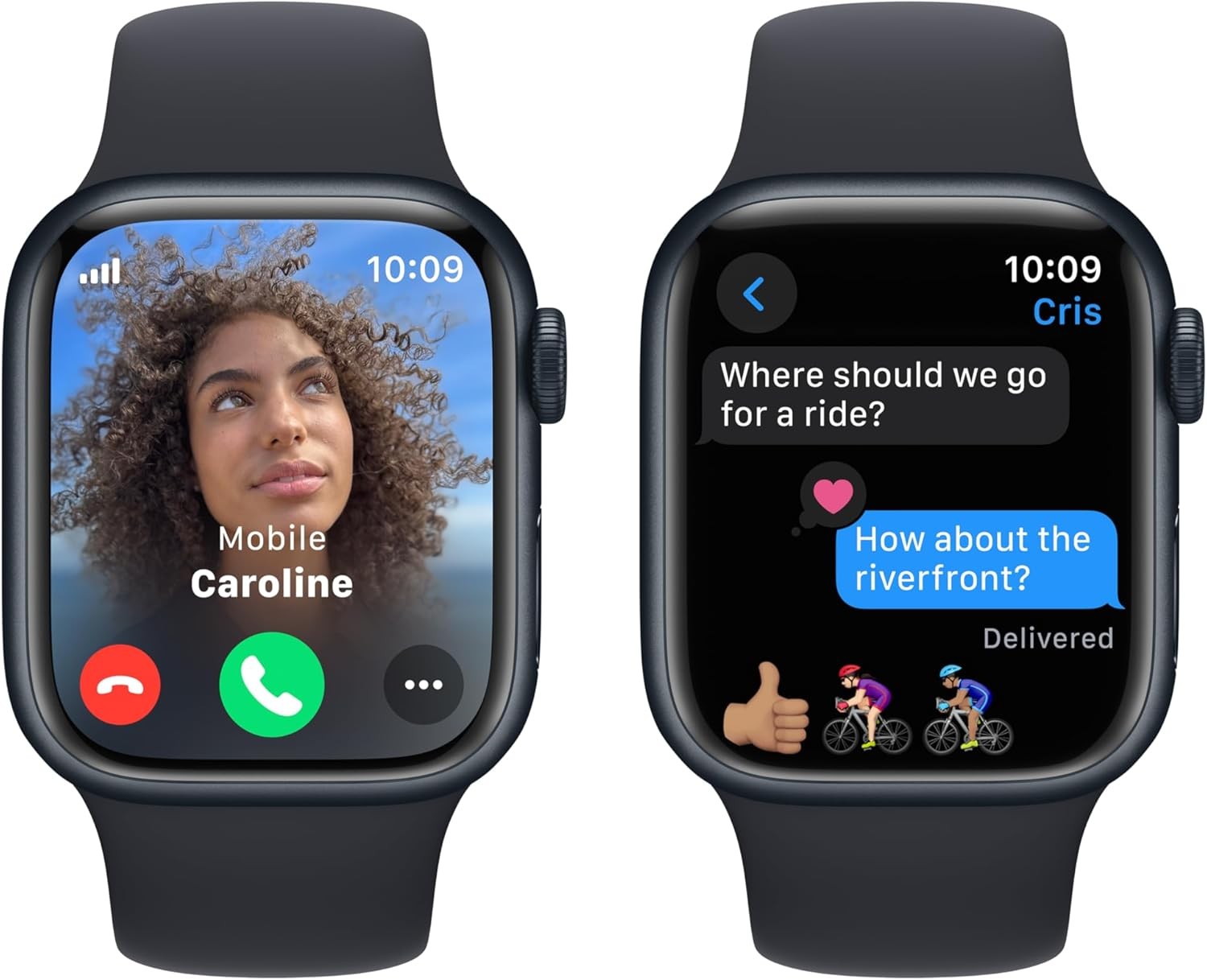 Apple Watch Series 9 (GPS + LTE) 41MM – Midnight Aluminum Case & Black Sport