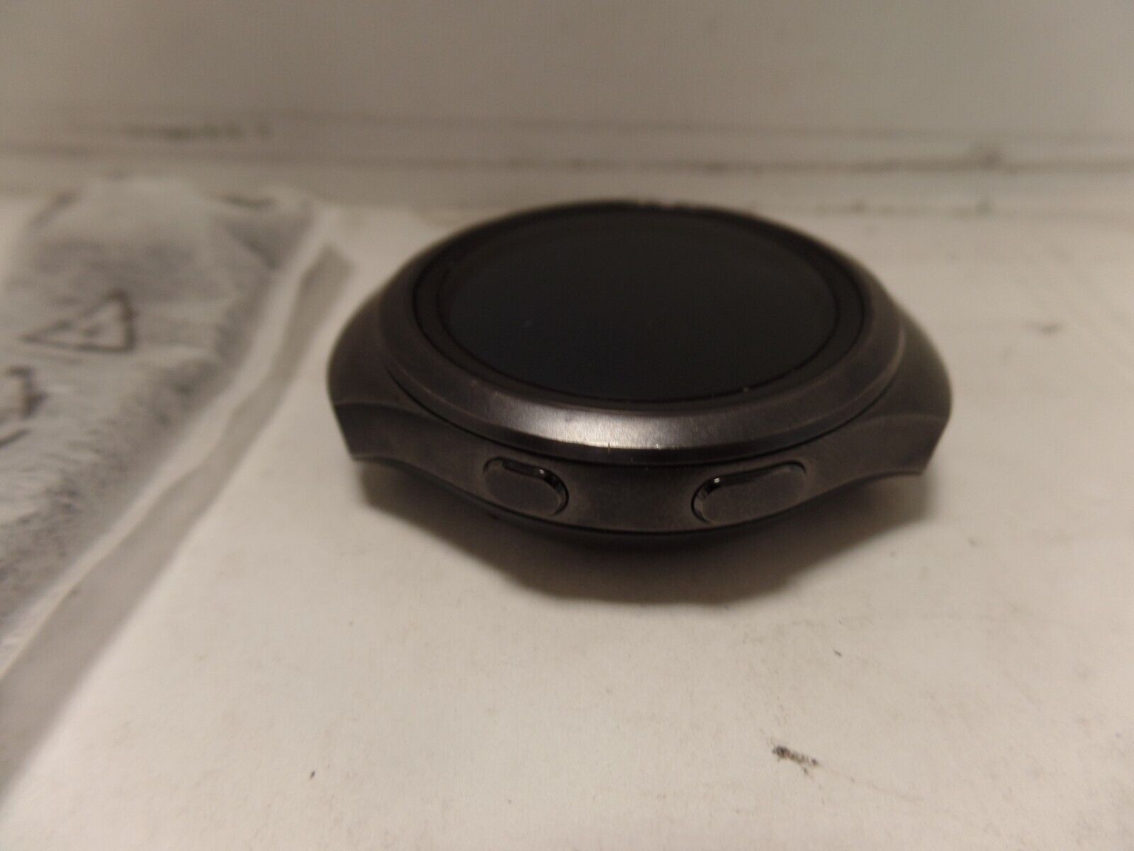 Samsung Gear S2 SM-R730V Verizon Smartwatch 44mm Ceramic – Black Elastomer AS-IS