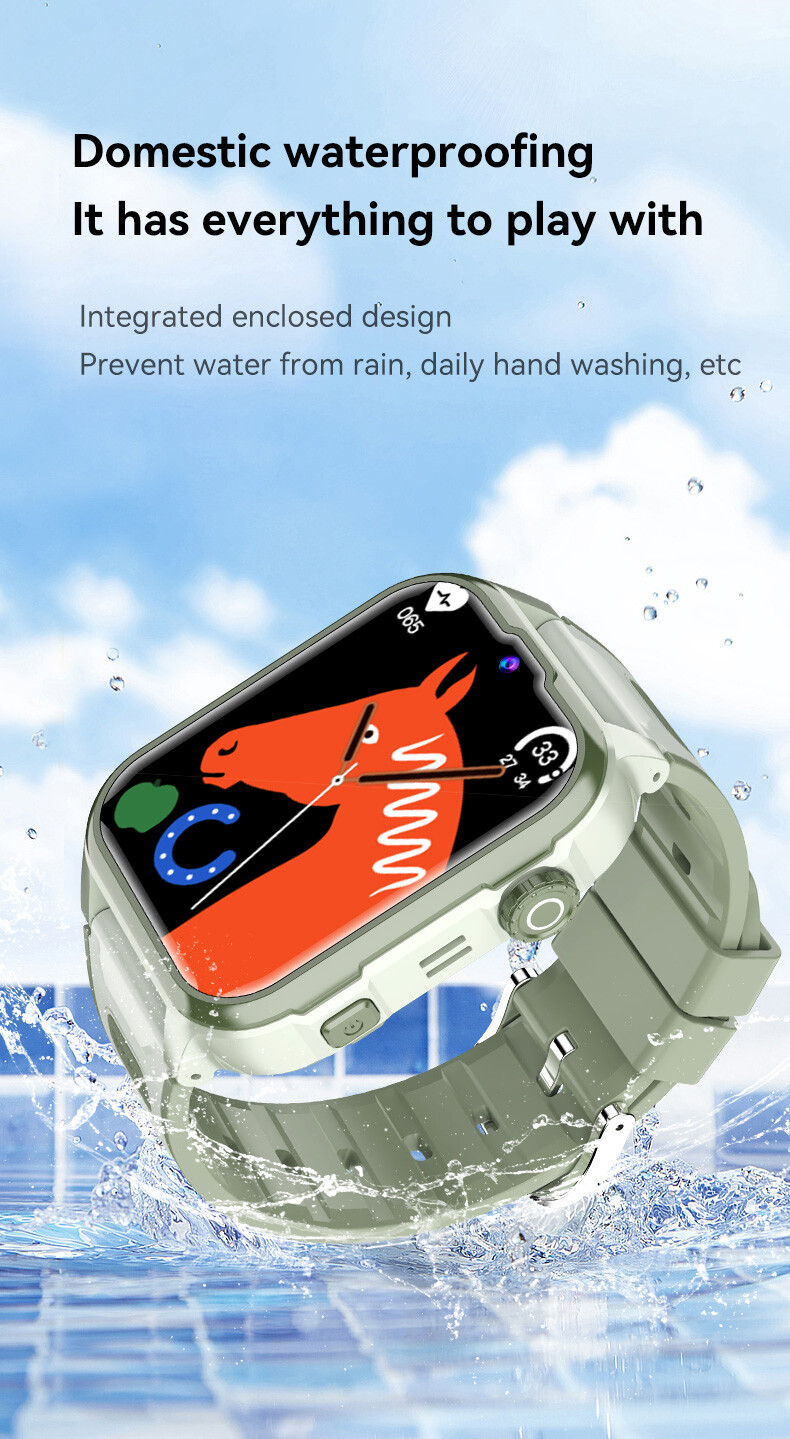 Student Kids 4G Smart Watch Video Call GPS WIFI LBS Location Voice Chat SOS