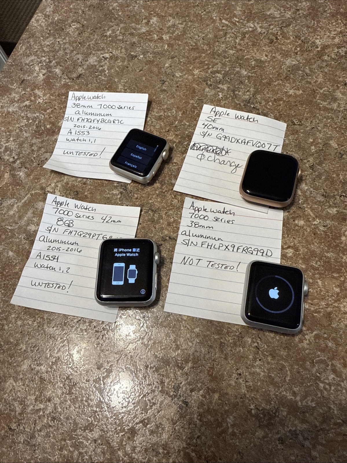 Apple Watch 7000 series & SE For Parts Only No Return!