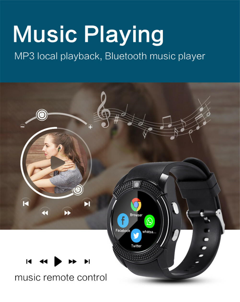 Luxury Smart Watch Unlocked Phone Bluetooth Bracelets for Android Men Women