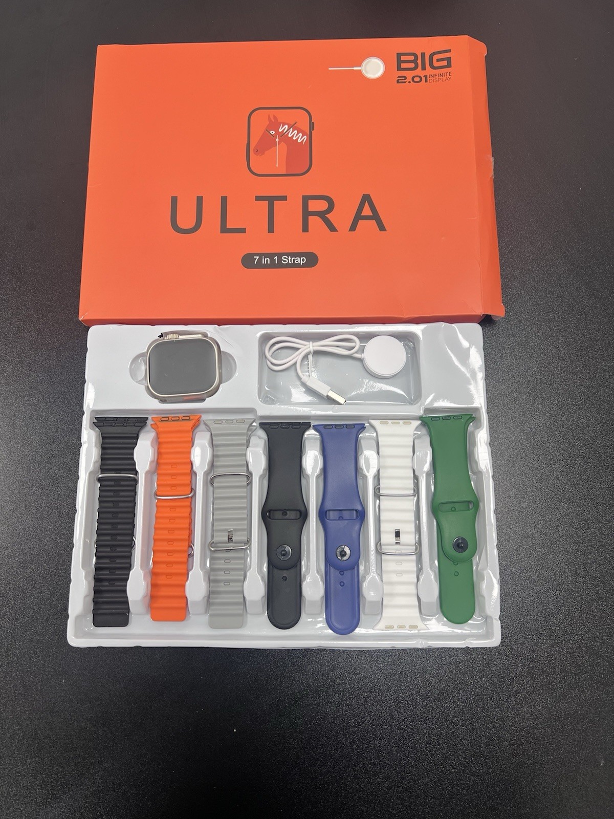 7in1 strap watchDT900 Music Wireless charging Bluetooth Calling Health & Fitness