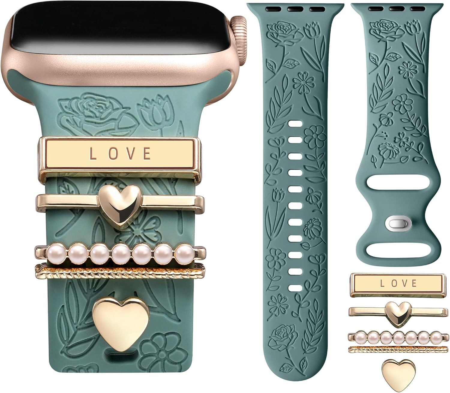 Soft Silicone Strap Compatible with Apple Watch 44mm 45mm Series 11 10 9