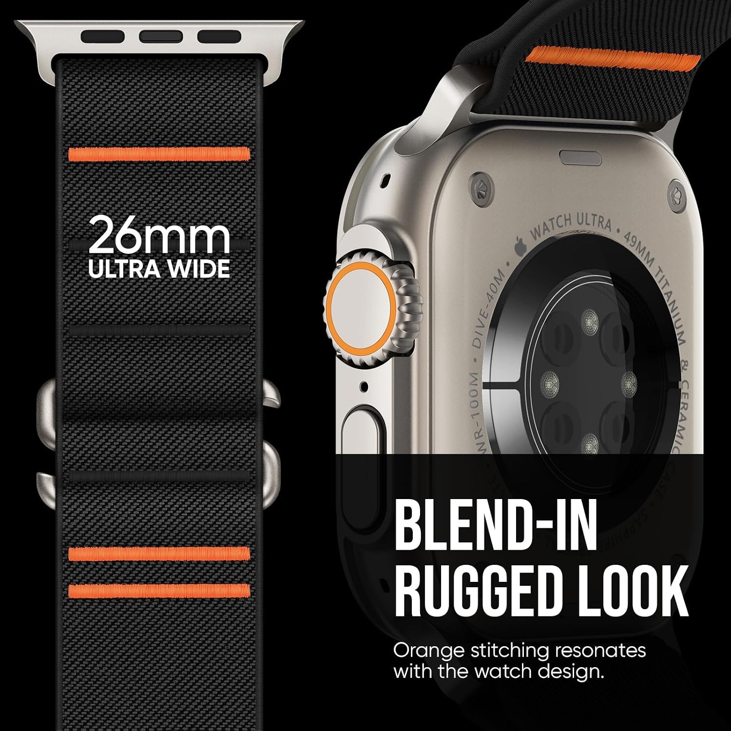 Sport Loop Strap for Apple Watch Ultra 49mm 46mm 45mm 44mm 42mm 40mm 38mm