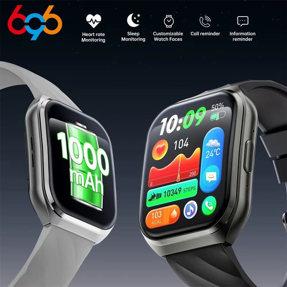 2026 Smart Watch 1000mAh Large battery Bluetooth call 1.83”HD US Stock