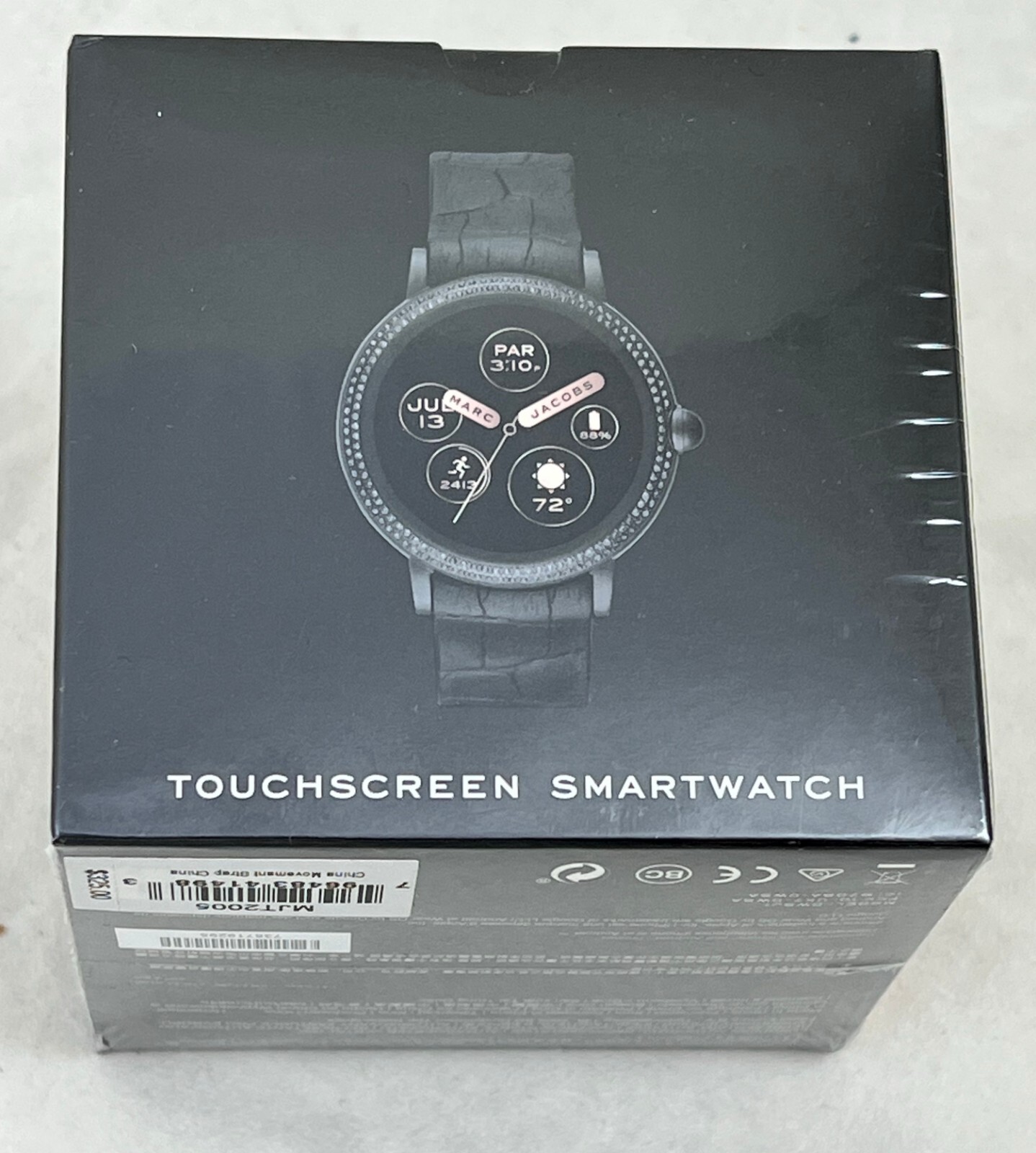 Marc Jacobs Riley Pave Touch Screen Smartwatch MJT2005 MSRP $325 NIB