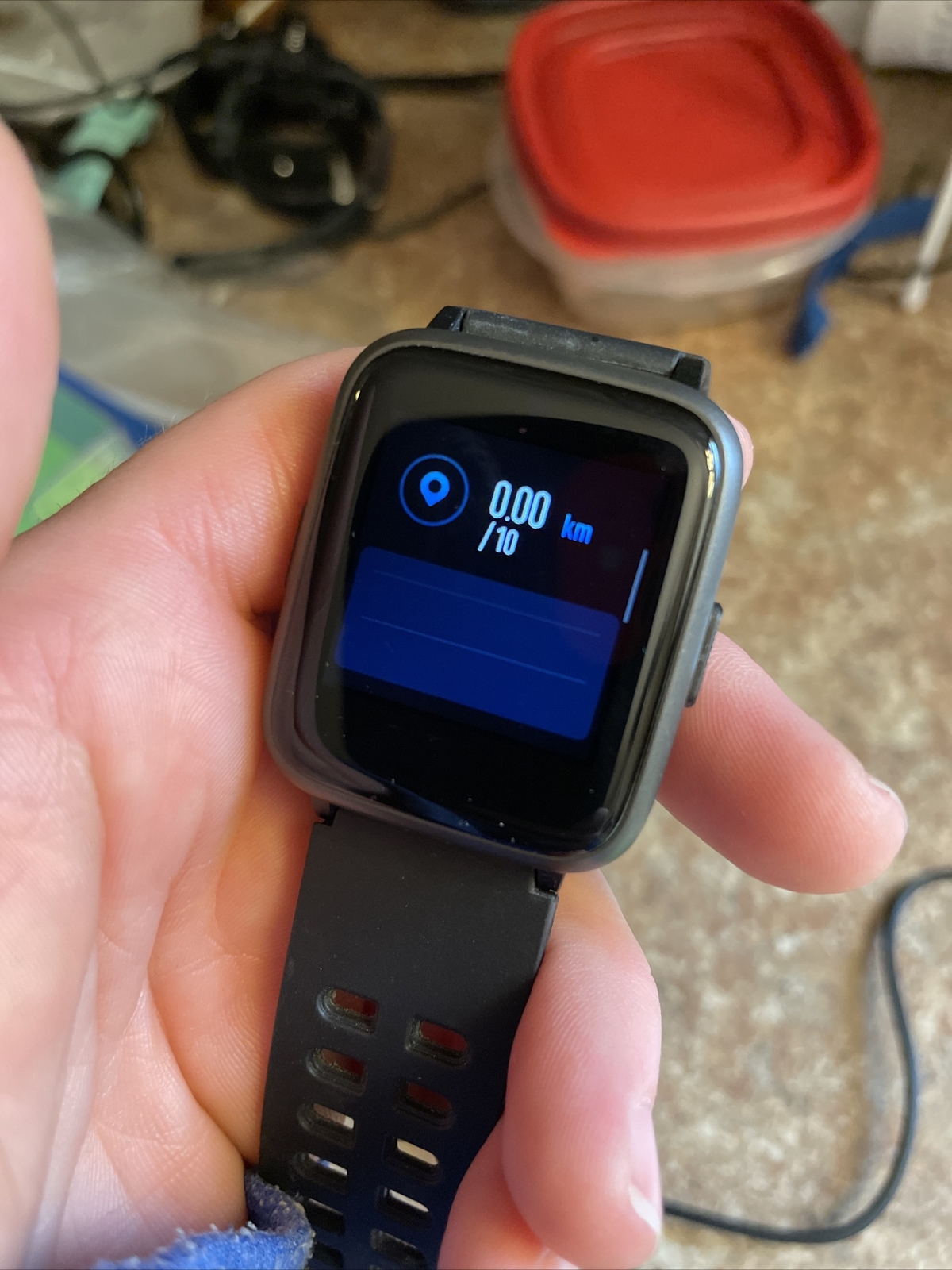 FitLife Smartwatch Black band, heart rate, calories, sports, notifications etc!!