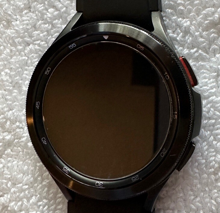 Samsung Galaxy Watch 4 Sport Band Black 46mm Stainless Steel Case LTE R895U