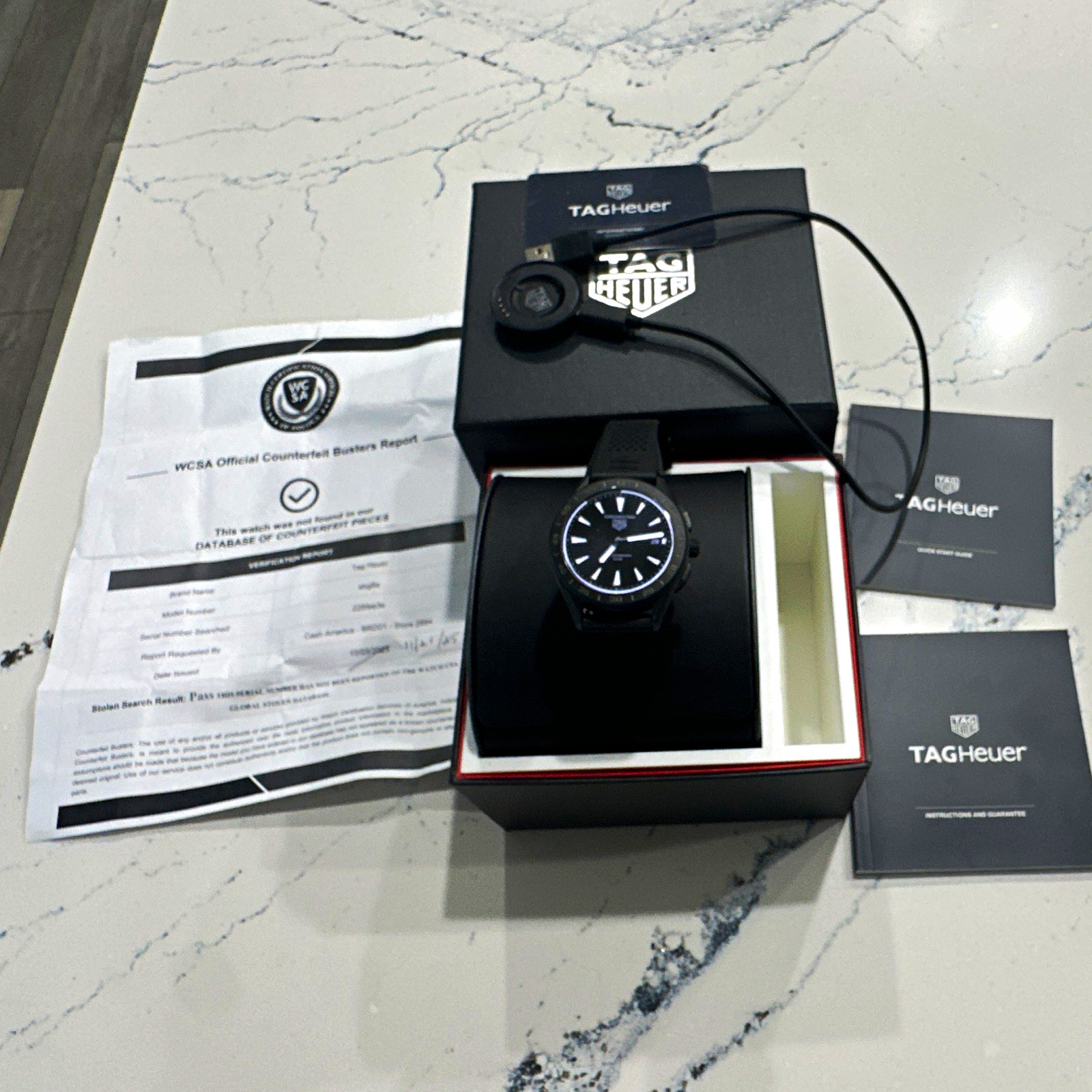 TAG Heuer Connected Modular 45 45mm Black Titanium model#SBG8A