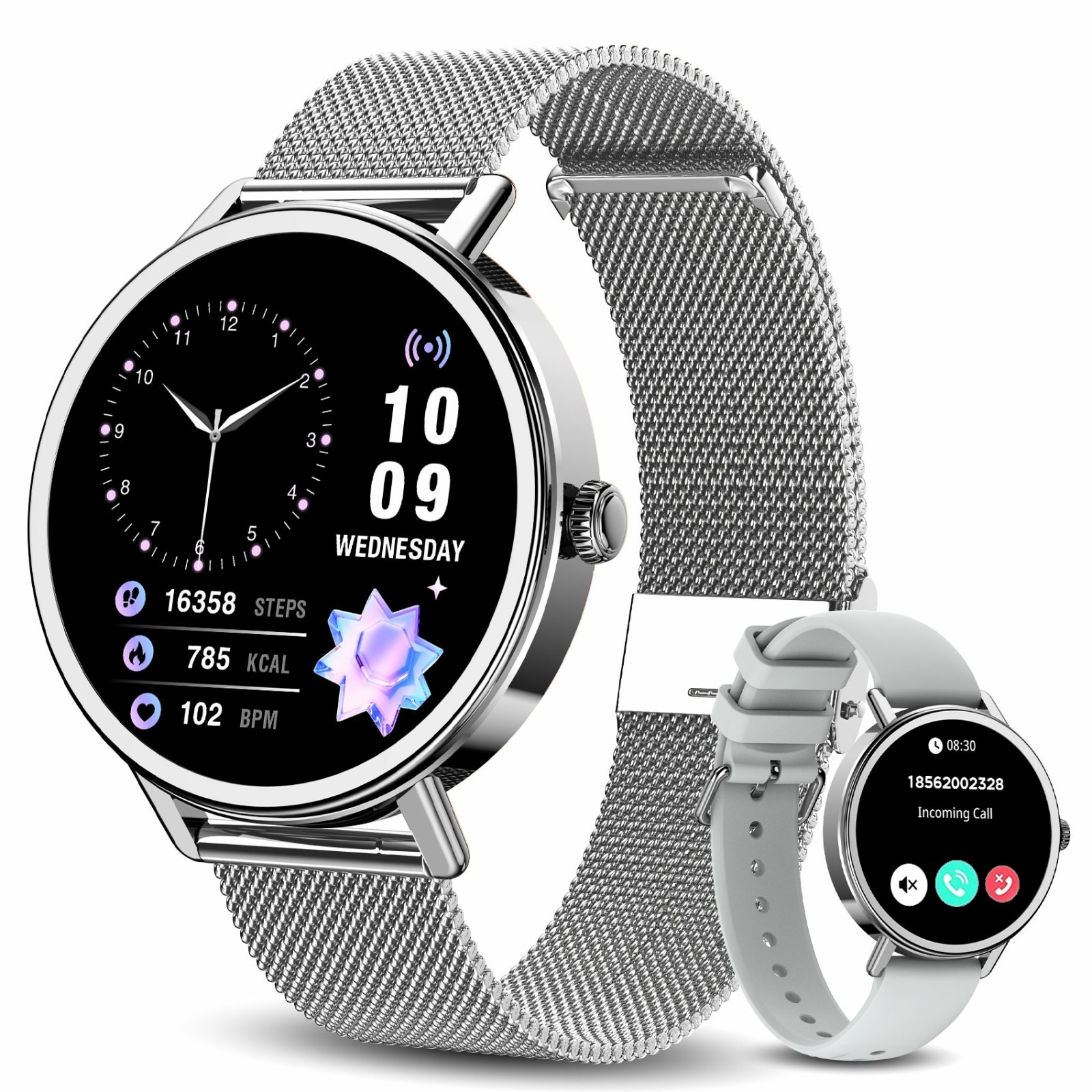 Smartwatch Women Ladies Fitness Tracker Watch Smart Watches For iOS Android US