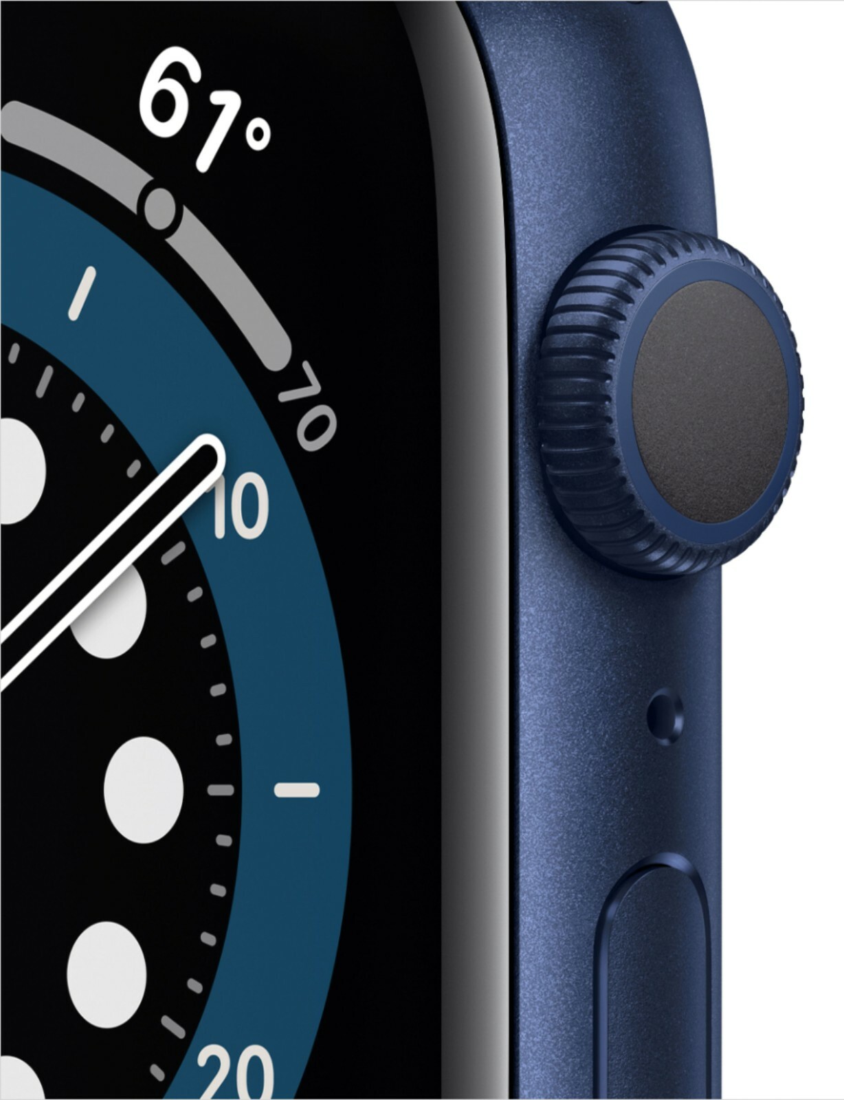 Apple Watch Series 6 (GPS) 44mm Blue Aluminum Case with Deep Navy Sport Band