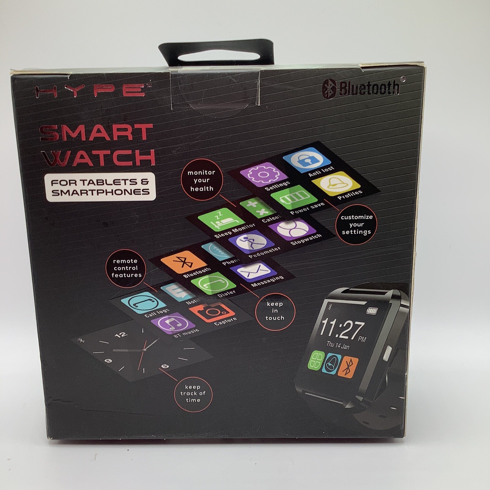 NEW Hype Bluetooth MULTI-FUNCTIONAL Smart Watch *New Factory Sealed Box*