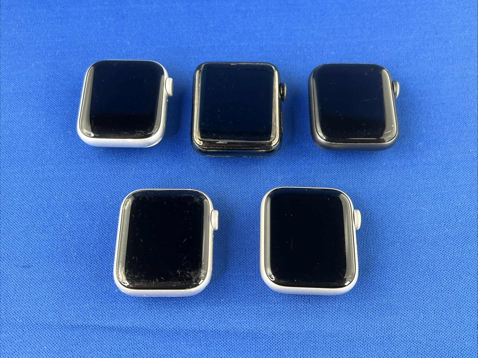 LOT 5x Apple Watch GPS Locked Parts 3x SE 40mm Nike S5 40mm S2 42mm FOR PARTS