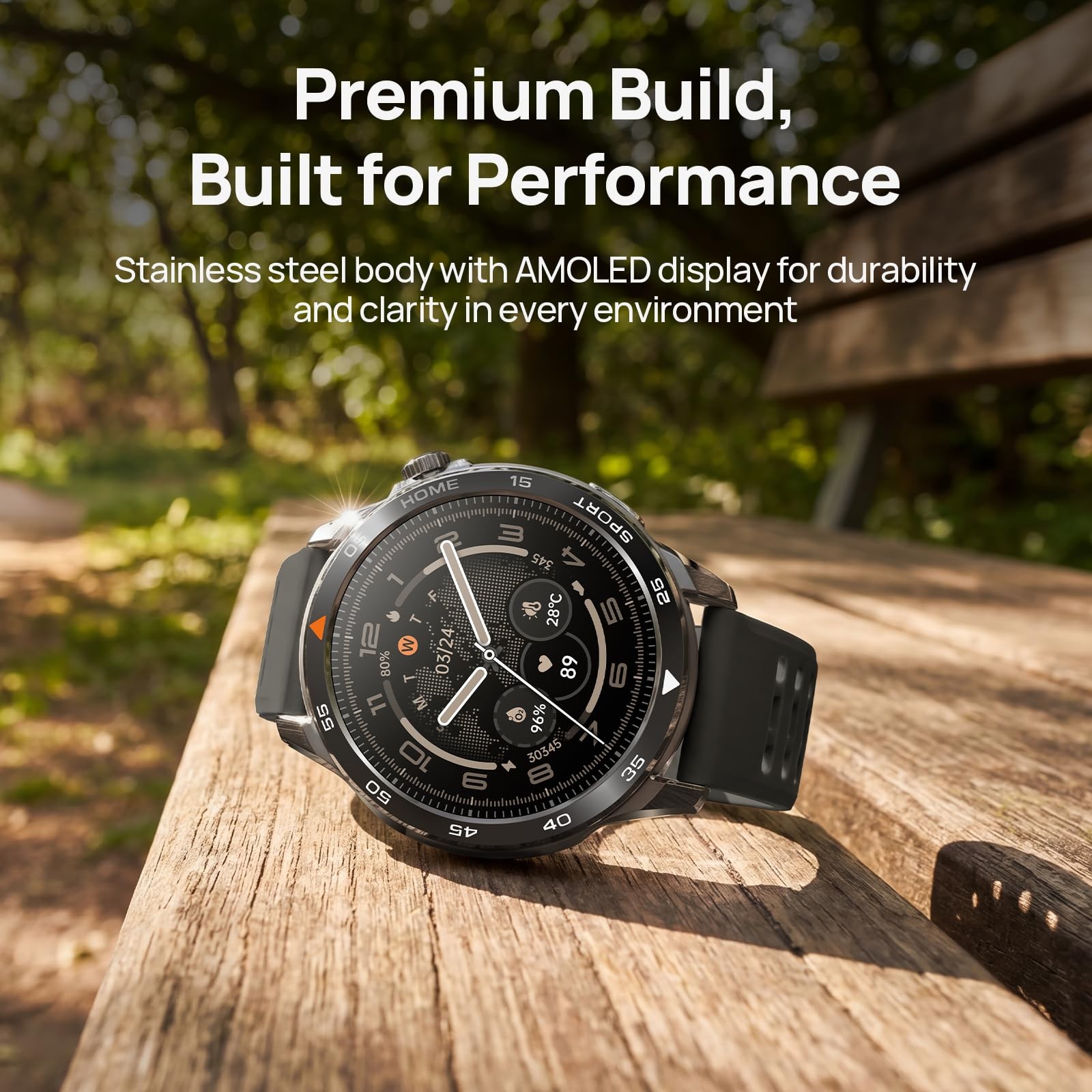 GS Pro2 GPS Running Watch with Dual Band GPS, Built-in Training Plans, 1.43” …