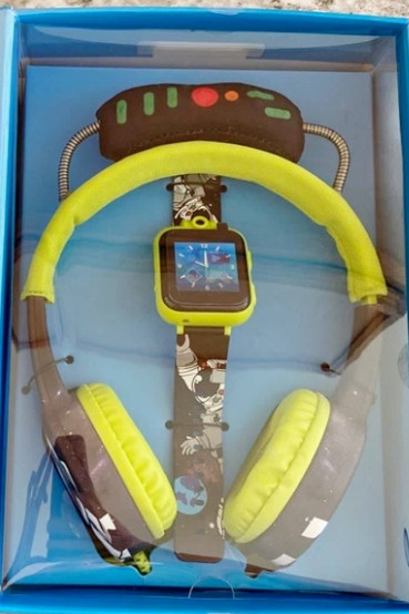 NEW Kids SMART WATCH Plus HEADPHONES iTECH Jr Green Mission Control Boys Girls