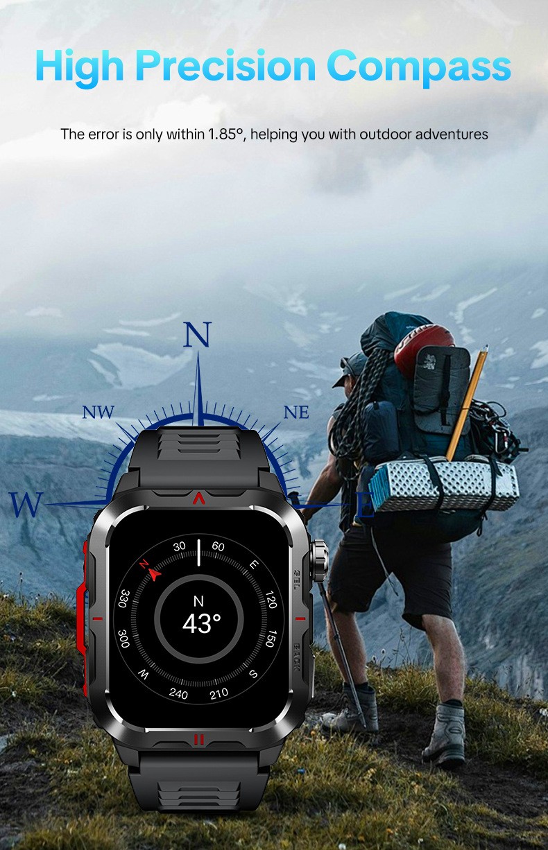 Smart Watch Wristwatch Health Monitoring Step Counting Multiple Sports Modes