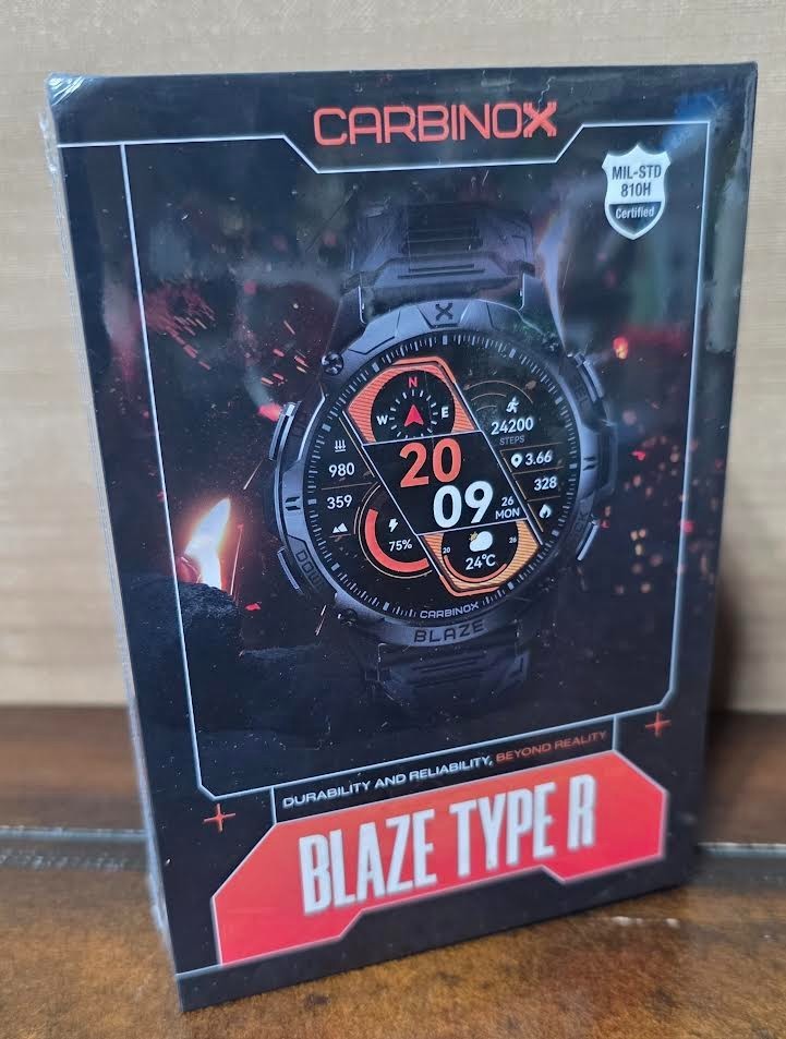Carbinox Blaze Type R Smart Watch Ultra-Rugged, Heavy-Duty, IP69K Black / NEW