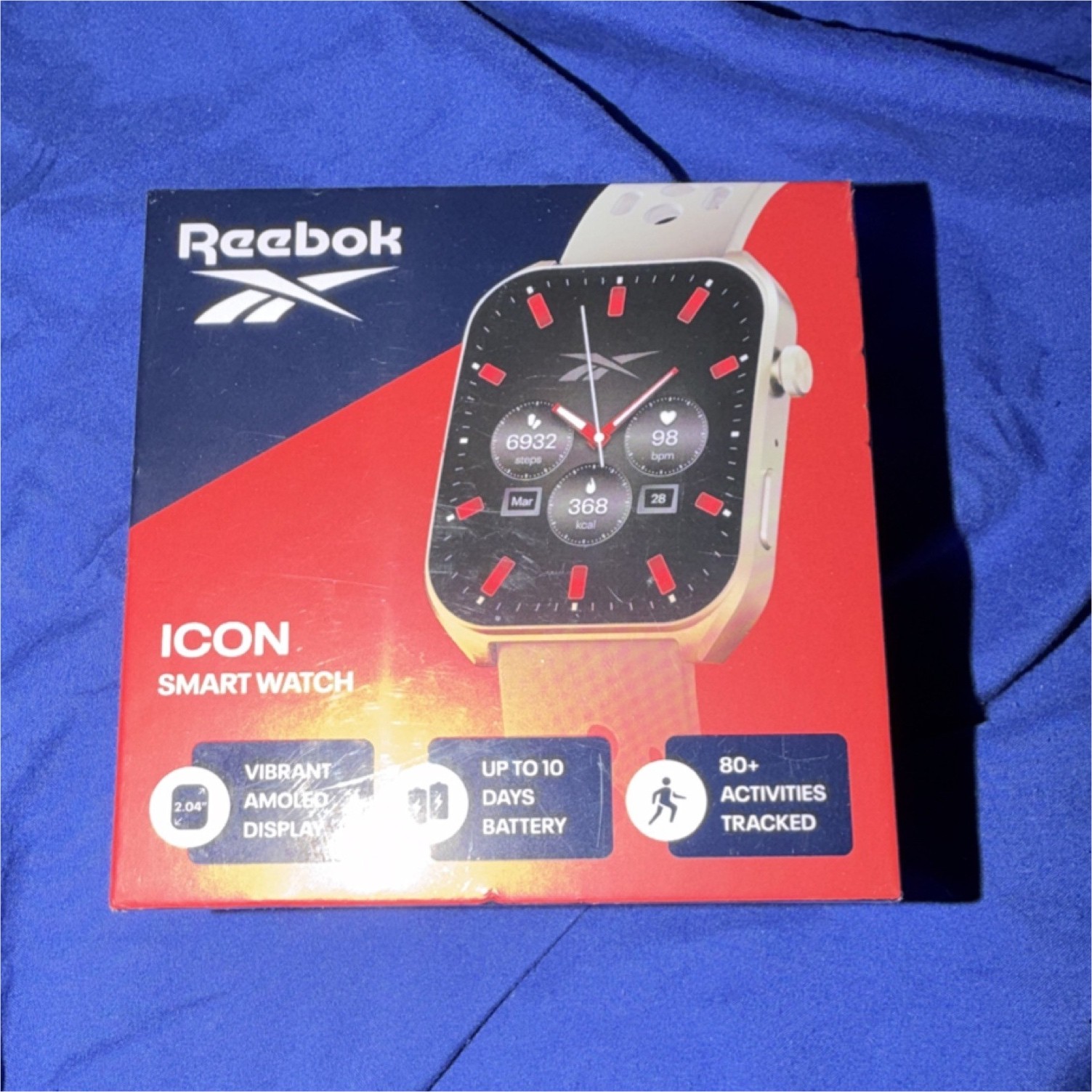 Reebok ICON Smart Watch Victory Gold RICS1-CH-US AMOLED GPS Heart Rate