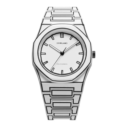 D1 Milano Men’s Watch PCBJ34 Polycarbonate White Sketch 40.5mm