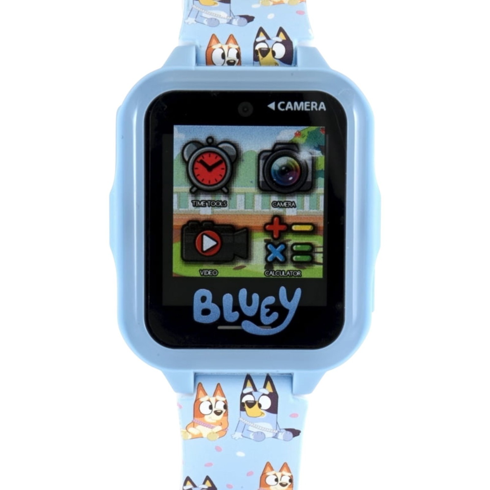 Bluey Children’s Touchscreen Smart Watch Silicone Strap and Blue Case 42MM